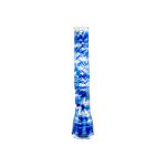 Glass Chillum Pipe - Blue Wig Wag One Hitter