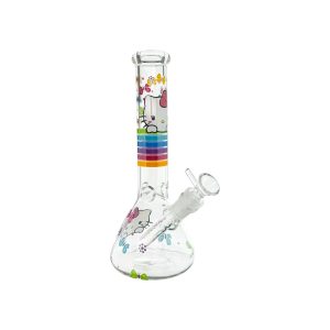 difflite Bong With Butterflies 10 Inch