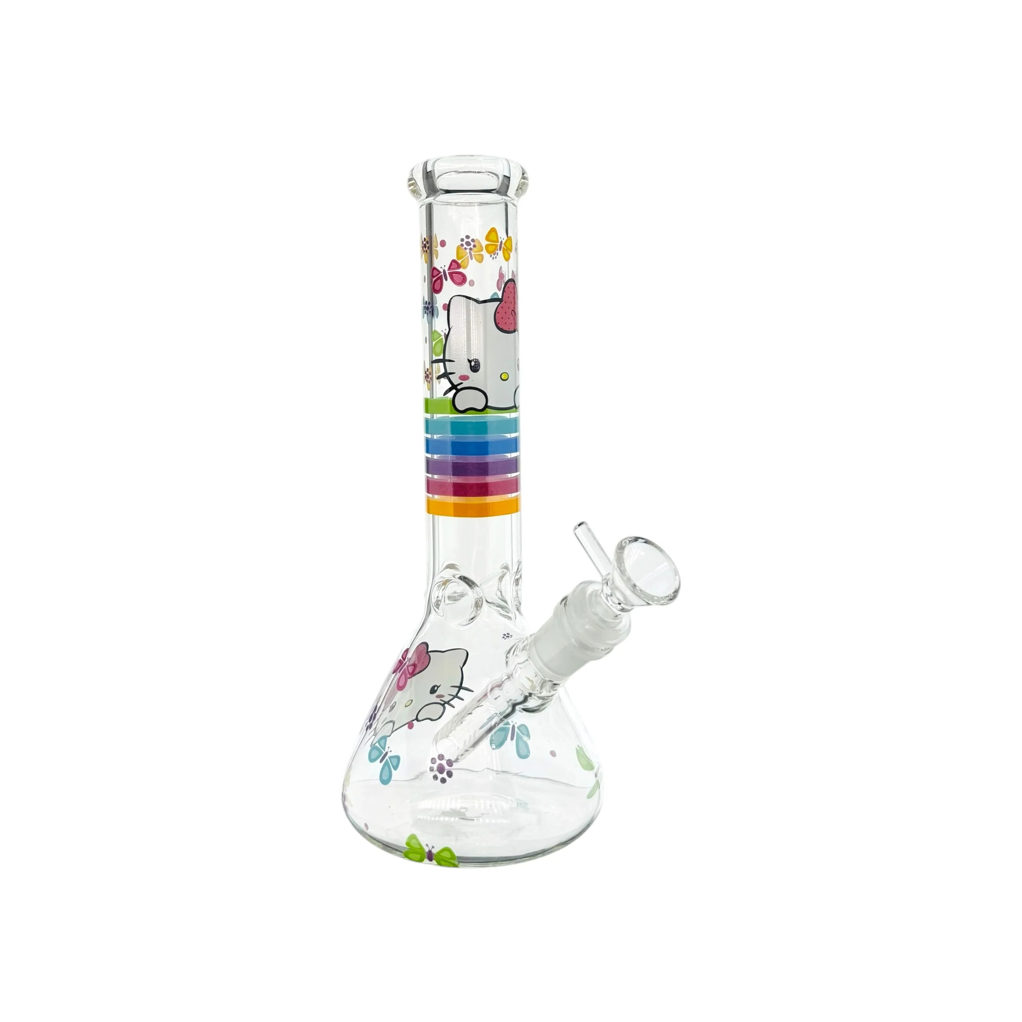 difflite Bong With Butterflies 10 Inch