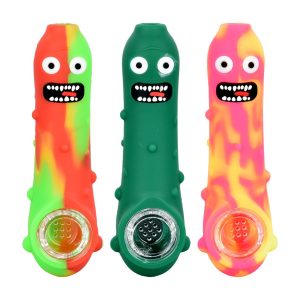 Pickle Richard Silicone Hand Pipe - 4.5" / 10CT