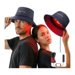 Red Light Therapy Hair Growth Cap, 336 Chips 660nm & 850nm Near Infrared, Discreet Fisherman Hat Design Fits Up to 24.4 Inches, Red Light Therapy for Full Scalp Coverage with Controller