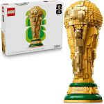 LEGO Editions FIFA World Cup Official Trophy Building Set - Kit for Display in Bedroom, Home Office, Book Shelf - Soccer Fans Collectible - W/World Cup 2026 Minifigure - Gift for Father's Day - 43020