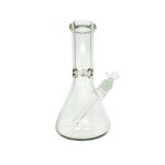 9mm Thick 10 Inch Clear Beaker Glass Bong With Wide Neck