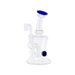 Mini Dab Rig With Blue Mouthpiece And Marble
