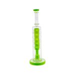 difflite - Slyme Green Large Straight Fab Dab Rig With Seed Of Life Perc