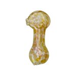 Glass Hand Pipe Fume Dot Spoon Pipe With Flat Mouthpiece