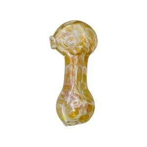 Glass Hand Pipe Fume Dot Spoon Pipe With Flat Mouthpiece