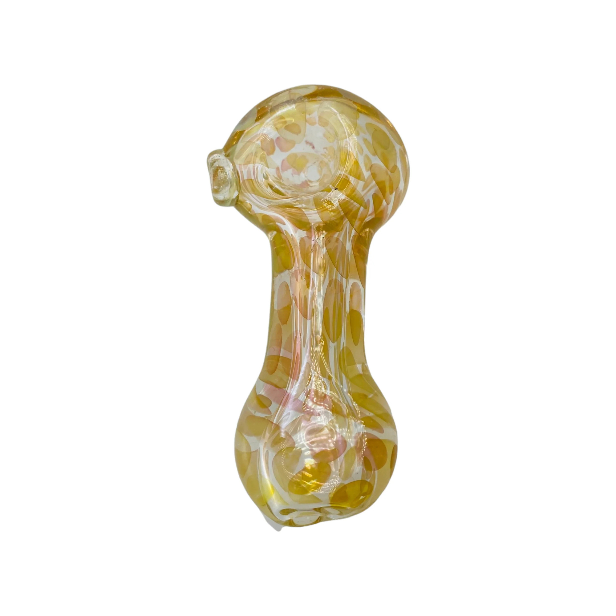 Glass Hand Pipe Fume Dot Spoon Pipe With Flat Mouthpiece