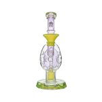 Oval Sphere Glass Dab Rig W/ Opal Triseed Perc