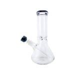 9mm Thick 10 Inch Beaker Base Bong Black Mouthpiece & Bowl Piece