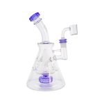 difflite - Purple Fab Beaker Base Dab Rig With Banger Hanger 14mm Fitting