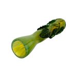 Glass Chillum Pipe - Green Ivy One Hitter
