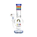 difflite Acid Rainbows Bubble Base Glass Water Pipe