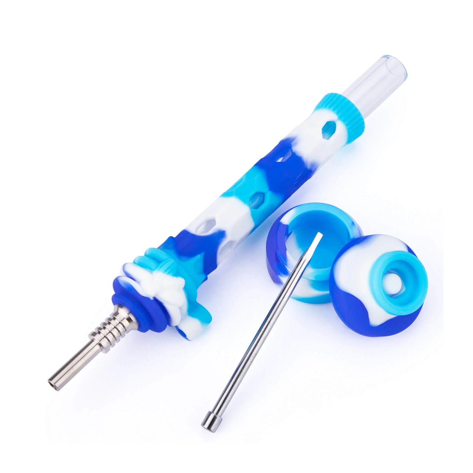 Glass Nectar Collector With Silicone Cover