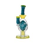 Oval Sphere Glass Dab Rig W/ Opal Triseed Perc
