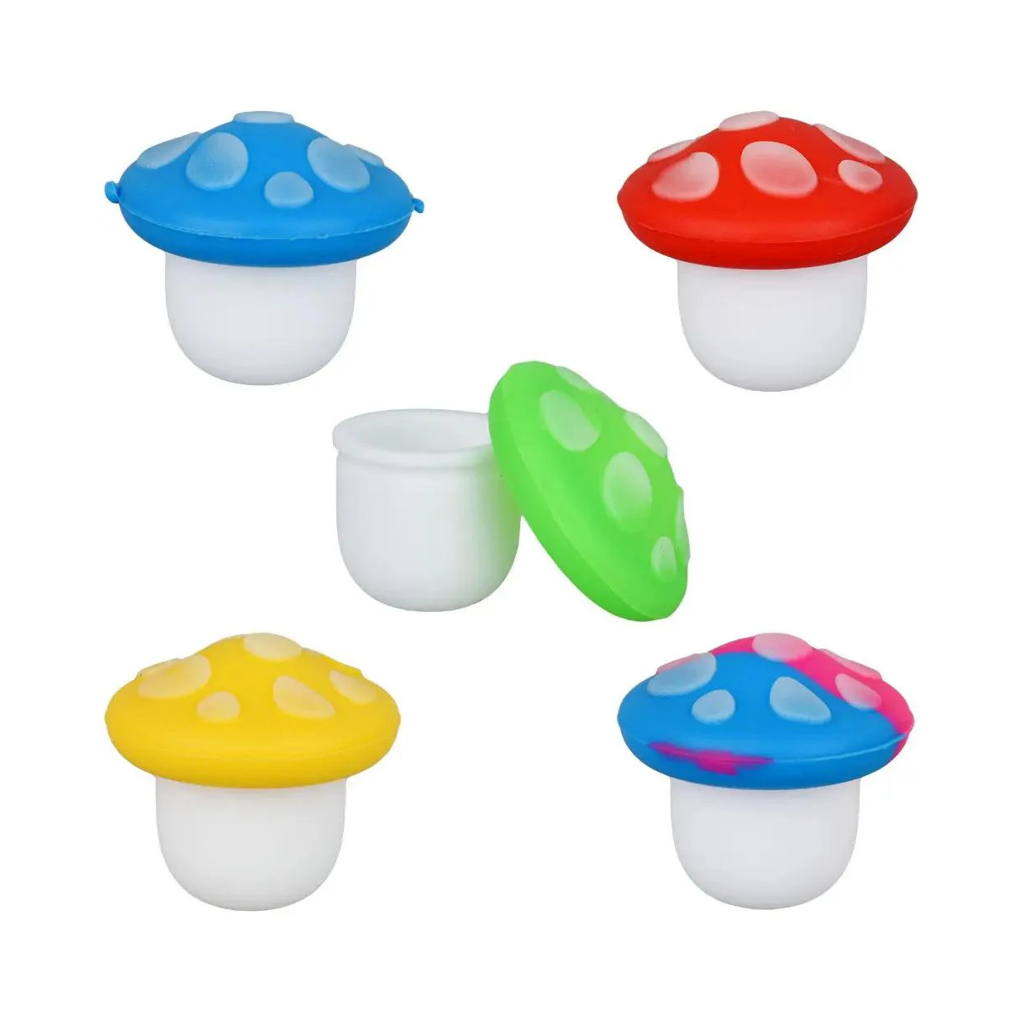 Glow in Dark Mushroom Dab Storage Container 10pcs