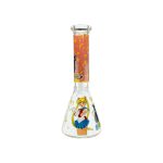 Blonde Anime Girl With Black Cat 10 Inch Water Pipe