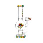 difflite Rubik's Cube Perc Bubble Base Glass Water Pipe