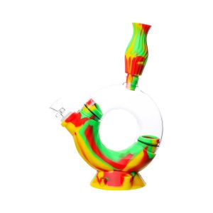 Ooze Echo 4-in-1 Silicone Water Pipe n Nectar Collector - 11in