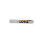 difflite - White Glass Steamroller With Rainbow Love