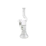 difflite - Clear Crown To Pillar Perc Glass Bong