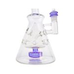 difflite - Purple Fab Beaker Base Dab Rig With Banger Hanger 14mm Fitting