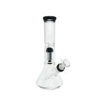 Clear Beaker Bong With Black Tree Perc And Mouthpiece