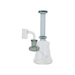 Mini Tube Dab Rig With Shadow Black Mouthpiece