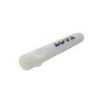 difflite - White Glass Steamroller With Rainbow Love