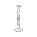 Pink difflite Straight Tube Bong 10 Inch