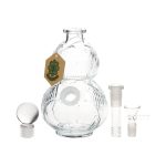 difflite Clear Vintage Gourd Glass Water Pipe