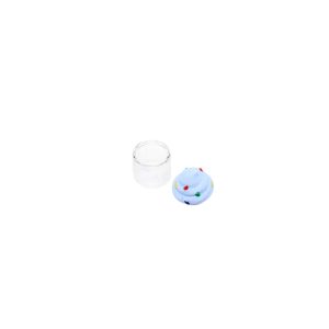 Glass Stash Jar with Ice Cream Silicone Lid