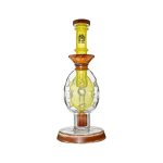Oval Sphere Glass Dab Rig W/ Opal Triseed Perc