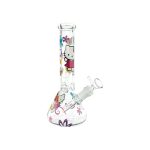 difflite Bong With Flowers & Fruit 10 Inch