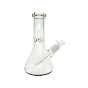 9mm Thick 10 Inch Clear Beaker Glass Bong With Wide Neck