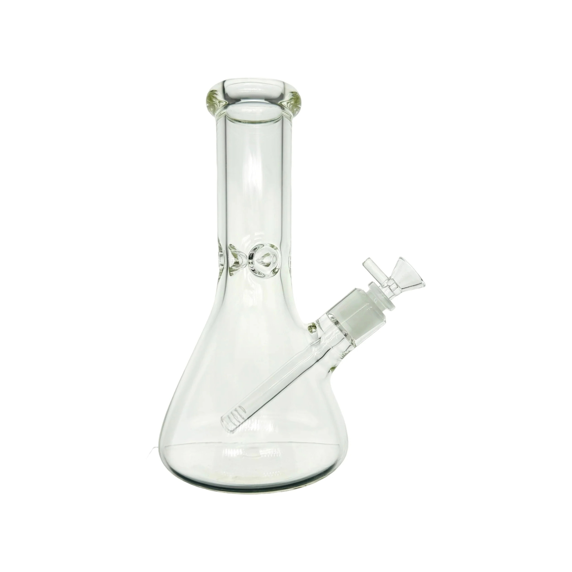 9mm Thick 10 Inch Clear Beaker Glass Bong With Wide Neck