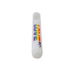 difflite - White Glass Steamroller With Rainbow Love