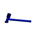Glass Hand Pipes - Blue Glass Hammer Hand Pipe With No Carb