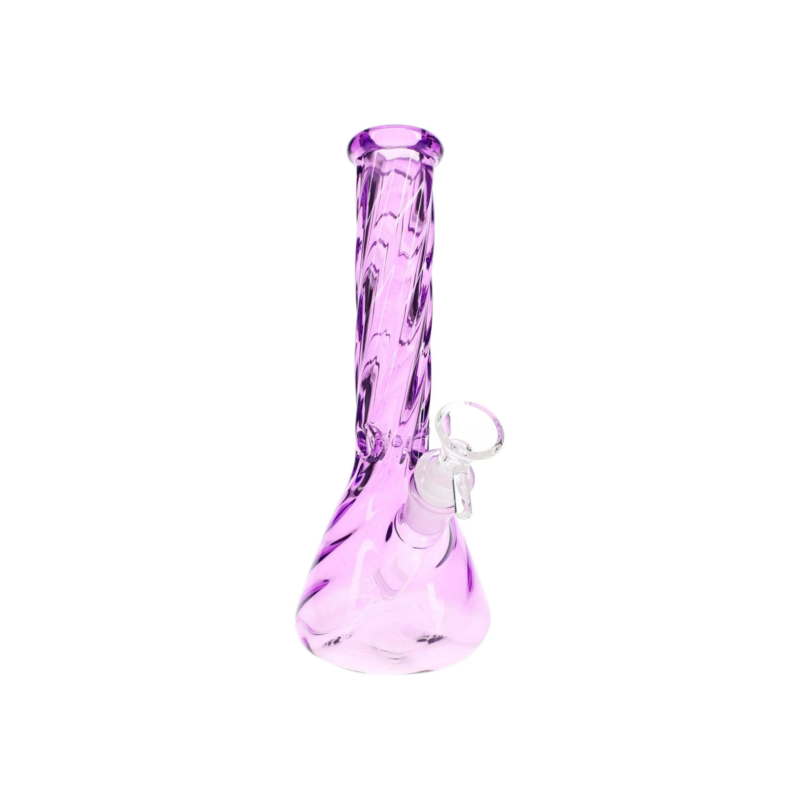 10″ Twisted Glass Beaker Bong “Spiral Chill”