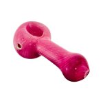 Small Pink Over White Glass Hand Pipe