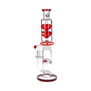 Glycerin Glass Heart Bong 13.75