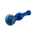 Glass Hand Pipe With Double Blown Bowls
