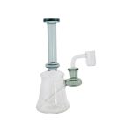 Mini Tube Dab Rig With Shadow Black Mouthpiece