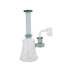 Mini Tube Dab Rig With Shadow Black Mouthpiece