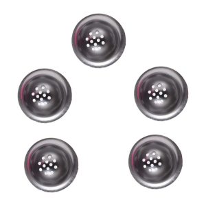 12 Holes Pipe Bowl Stainless Steel Metal Screen Replacement Bowl (5pack)