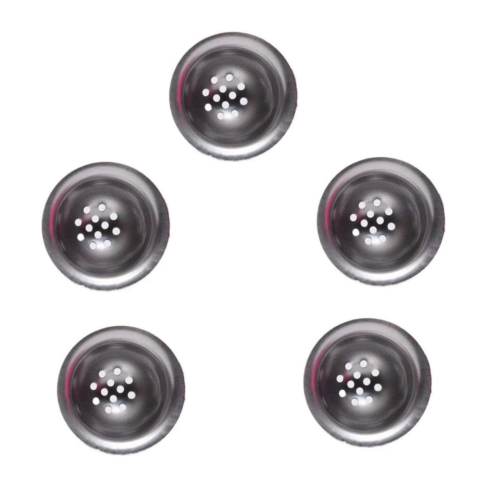 12 Holes Pipe Bowl Stainless Steel Metal Screen Replacement Bowl (5pack)