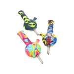 Pocket Hybrid Silicone Water Pipe & Dab Straw 4.5″