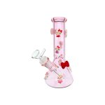 Pink Bong With Kitty And Bow Ties 8 Inch