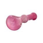 Large Pink Over White Glass Hand Pipe
