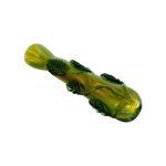Glass Chillum Pipe - Green Ivy One Hitter